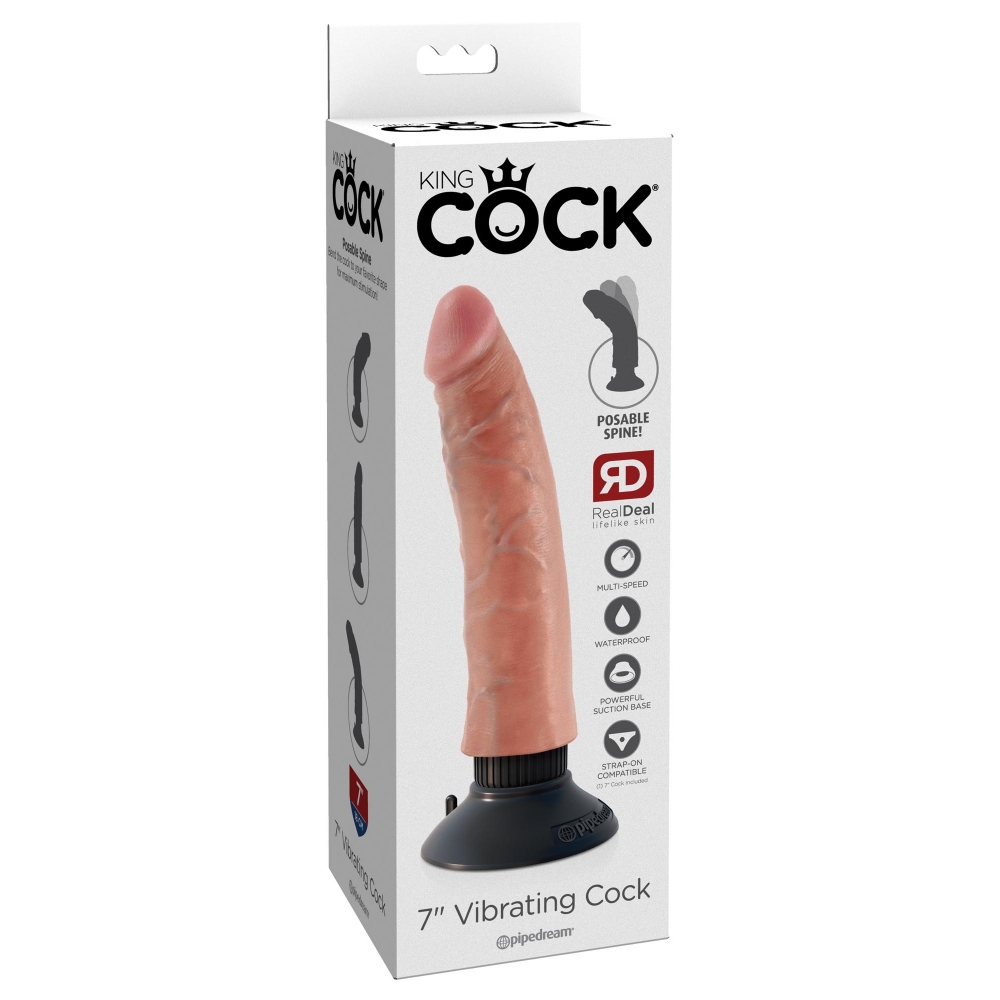Vibromasseur Ventouse 17,8 cm King Cock