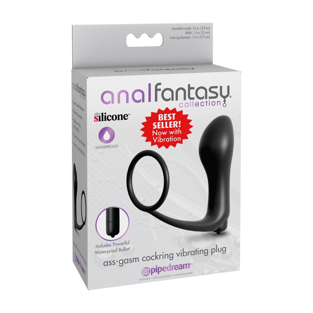 Plug Anal Vibrant & Cockring Ass-Gasm Anal Fantasy Collection