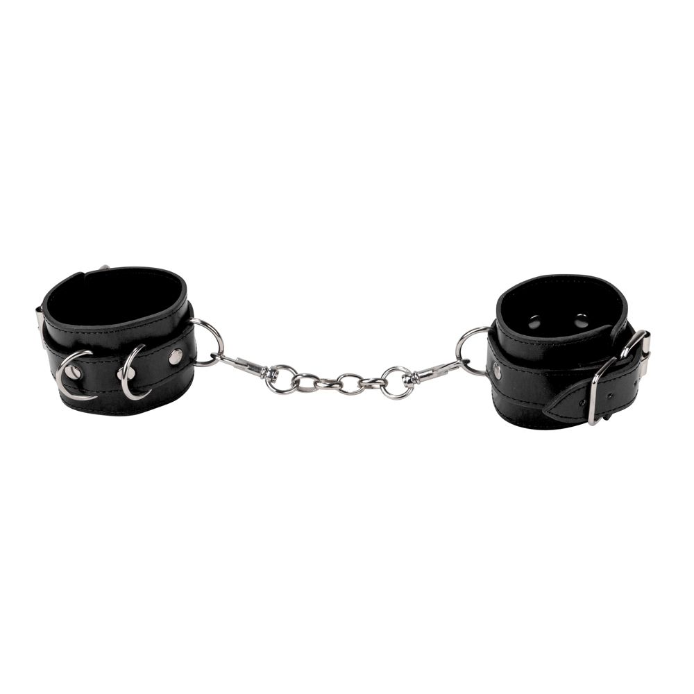 Menottes Leather Cuffs Ouch!