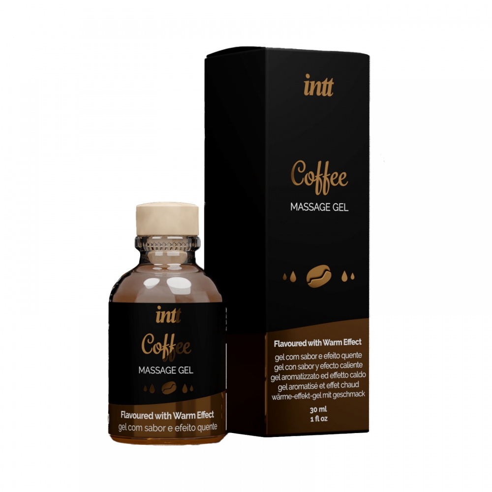 Gel de Massage Embrassable Chauffant Coffee 30 ml - Intt - SexyAvenue 