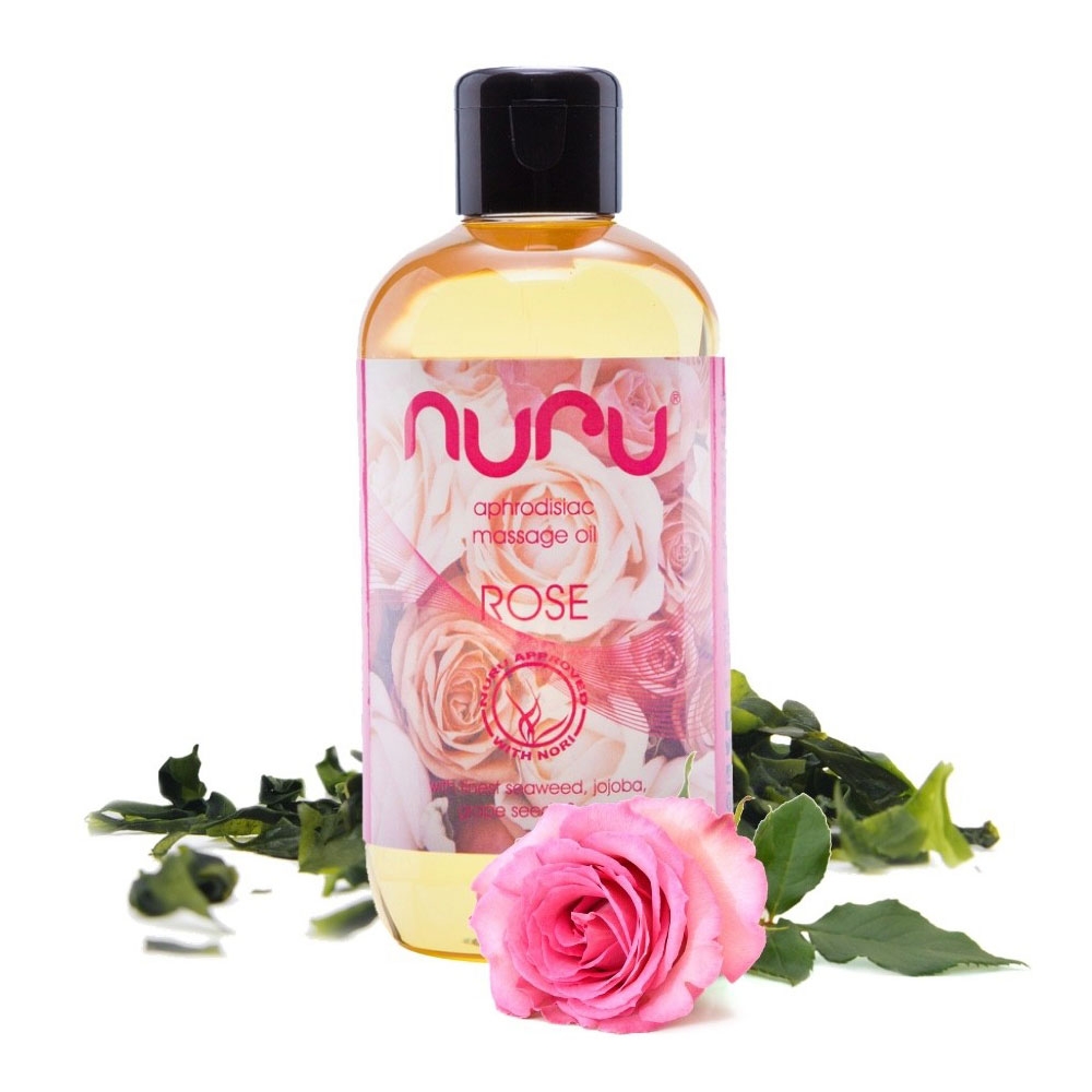 Huile de Massage Aphrodisiaque Nuru Rose 250 ml nuru