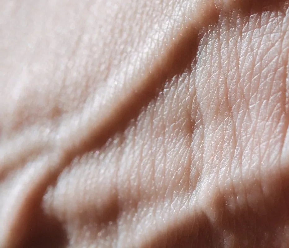 zoom sur un muscle contracté sur la main