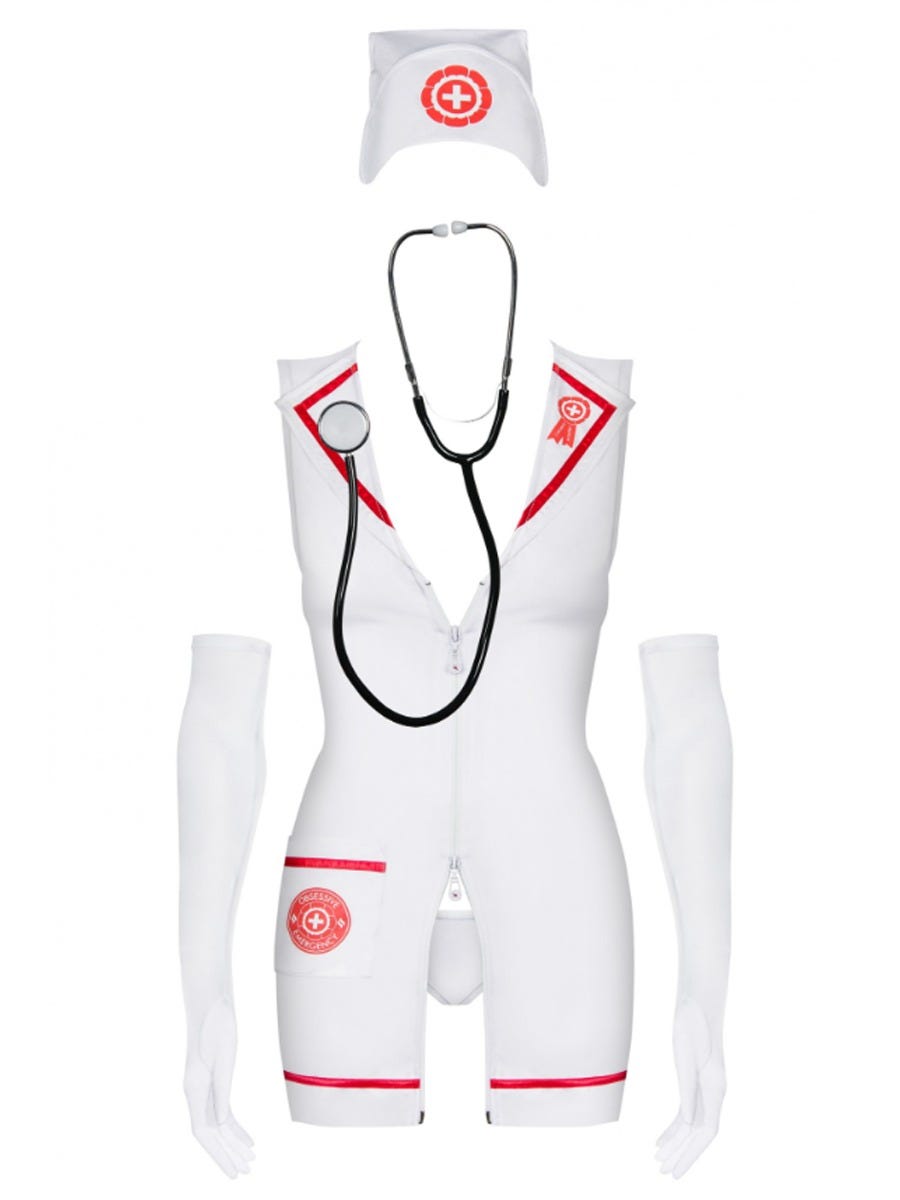 Costume infirmière Emergency 4 pièces