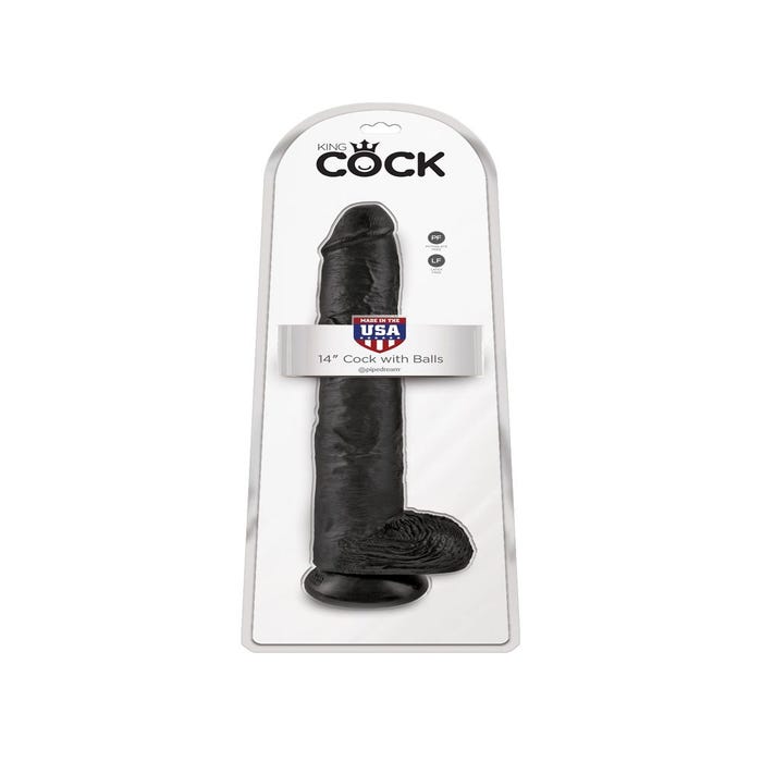 Gode XXL avec Testicules 35,6 cm King Cock