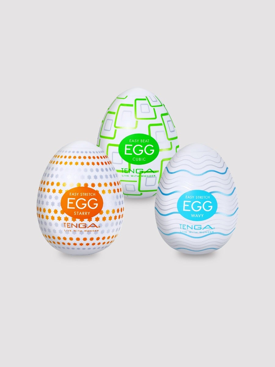 Masturbateurs Egg Wonder Pack de 3 (Wavy, Starry et Cubic) 2