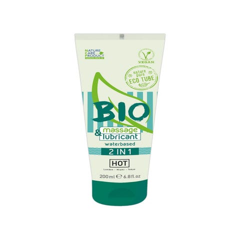 Lubrifiant et Gel de Massage Eau Bio 2 en 1 200ml