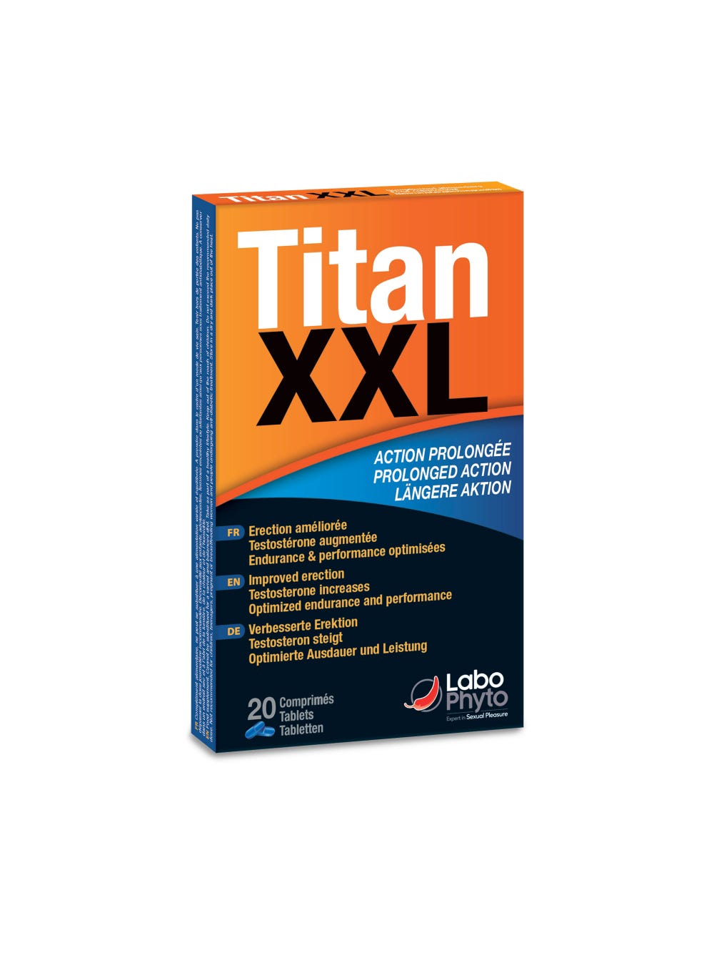 Aphrodisiaque Titan XXL 20 comprimés main product photo