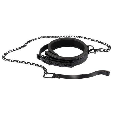 Collier Choker & Laisse Noir