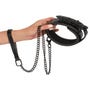 Collier Choker & Laisse Noir