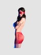 Ensemble Jupe et Bandeau CR4190 Rouge