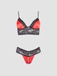 Ensemble Satin & Dentelle 2 Pièces Ouvert