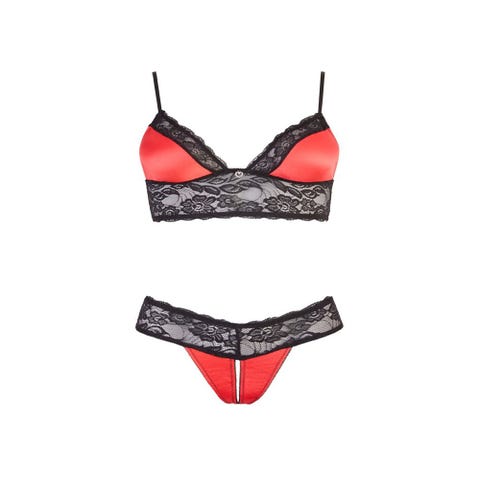 Ensemble Dentelle 2 Pièces Ouvert