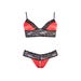 Ensemble Satin & Dentelle 2 Pièces Ouvert