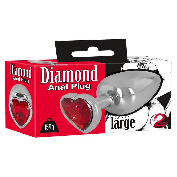 Plug Anal en Métal Diamond Large