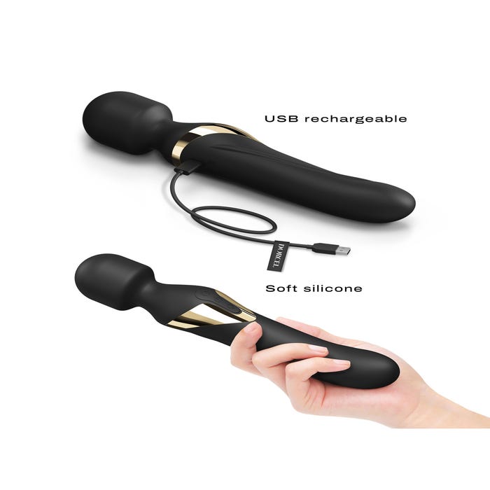 Stimulateur Wand Dual Orgasms Black & Gold Edition