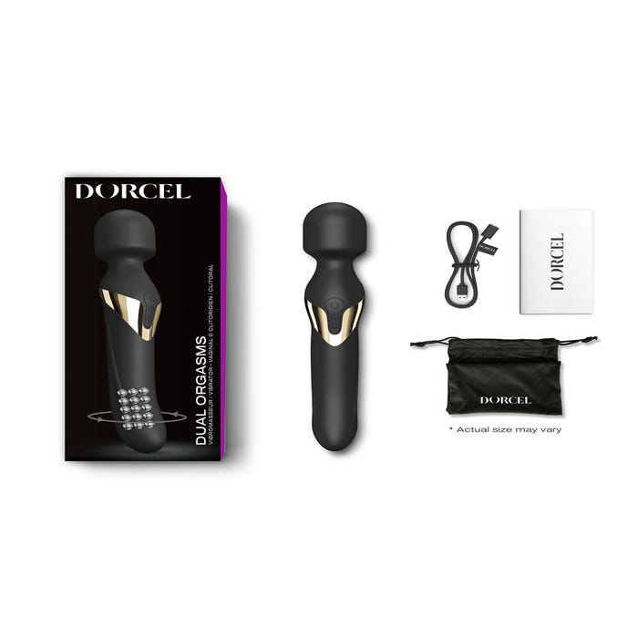 Stimulateur Wand Dual Orgasms Black & Gold Edition
