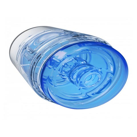 Masturbateur Mini Main Squeeze POP-OFF Optix Crystal Bleu