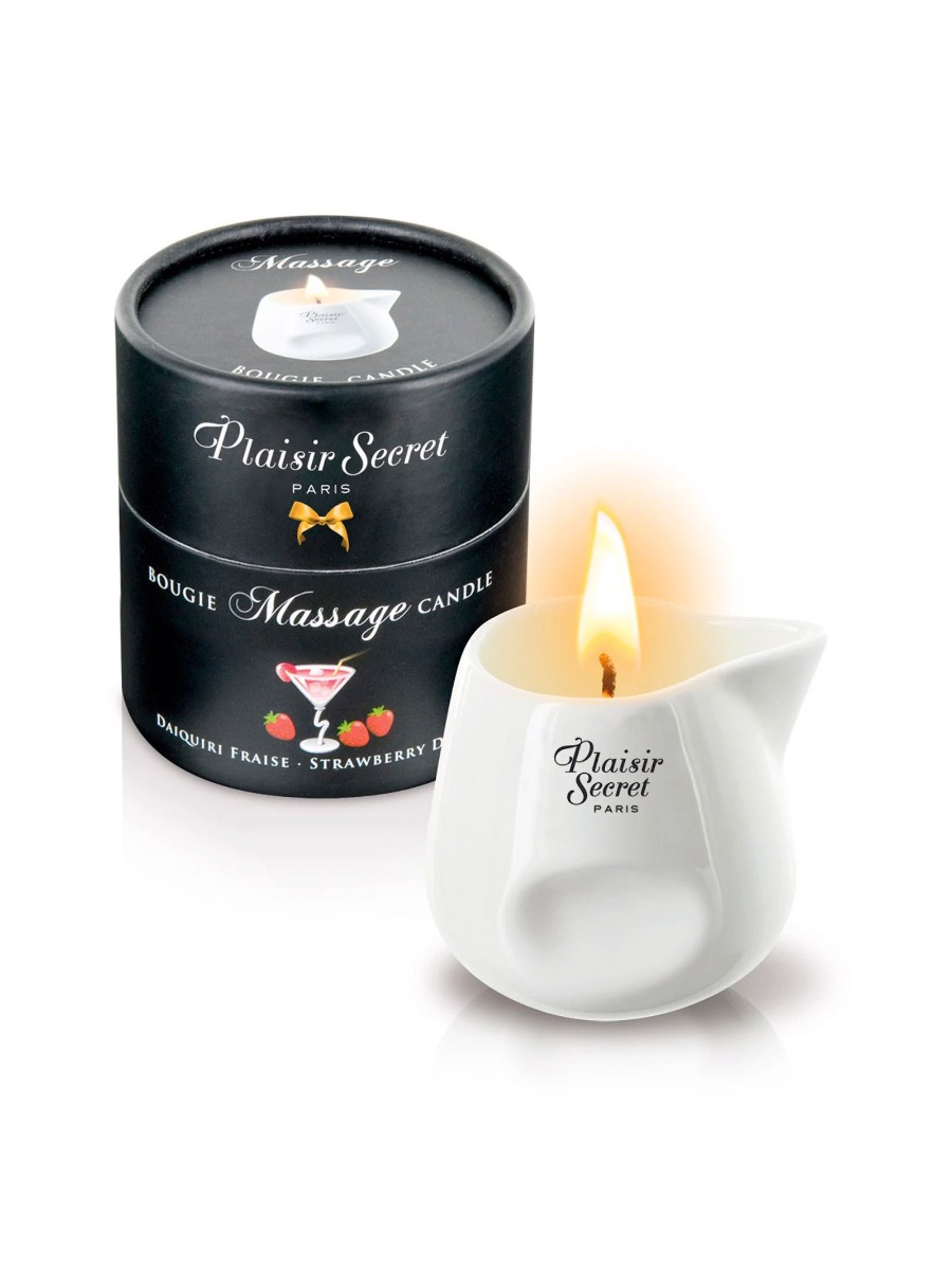 Bougie de massage Daïquiri Fraise 80 ml main product photo