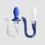 Dildo en Verre Borosilicate & Fouet Tail
