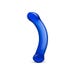Dildo en Verre Point G Curved Bleu