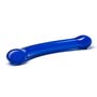 Dildo en Verre Point G Curved Bleu