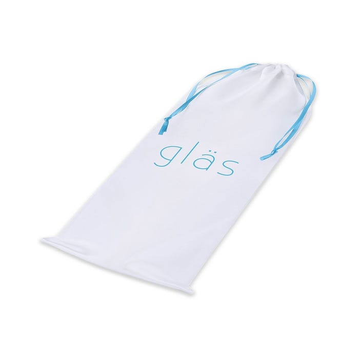 Dildo en Verre Point G Curved Bleu