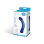 Dildo en Verre Point G Curved Bleu