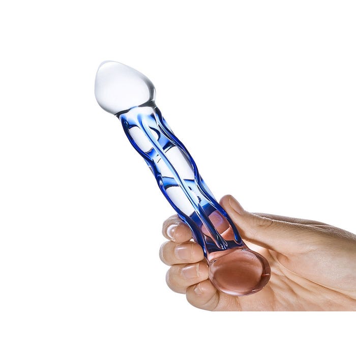 Dildo en Verre Full Tip Textured