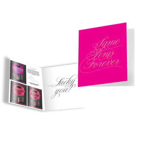 Kama Sutra Naughty Notes Greeting Card Same Penis Forever