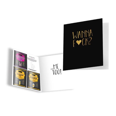 Kama Sutra Naughty Notes Greeting Card Wanna F*ck?