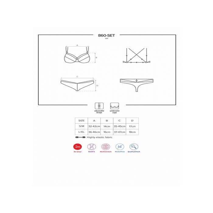 Ensemble 2 Pièces 860-SET-1 Noir