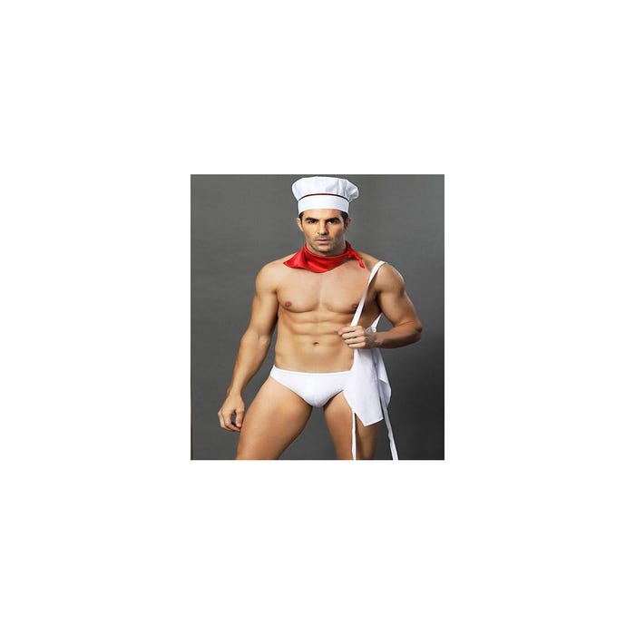 Paris Hollywood Costume Cuisinier Sexy 4 Pièces