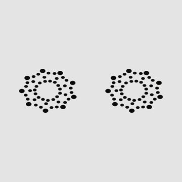 Nippies Etoiles Noires Strass
