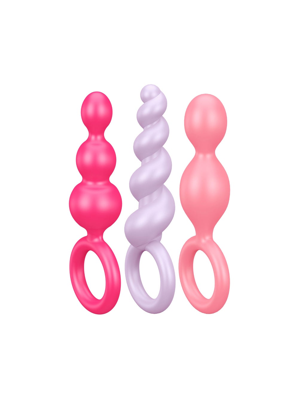 Kit 3 Plugs Anal Satisfyer Booty Call Colored 2