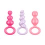 Kit 3 Plugs Anal Satisfyer Booty Call Colored