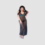 Nuisette Longue Spanish Lace CR4215 Bleu
