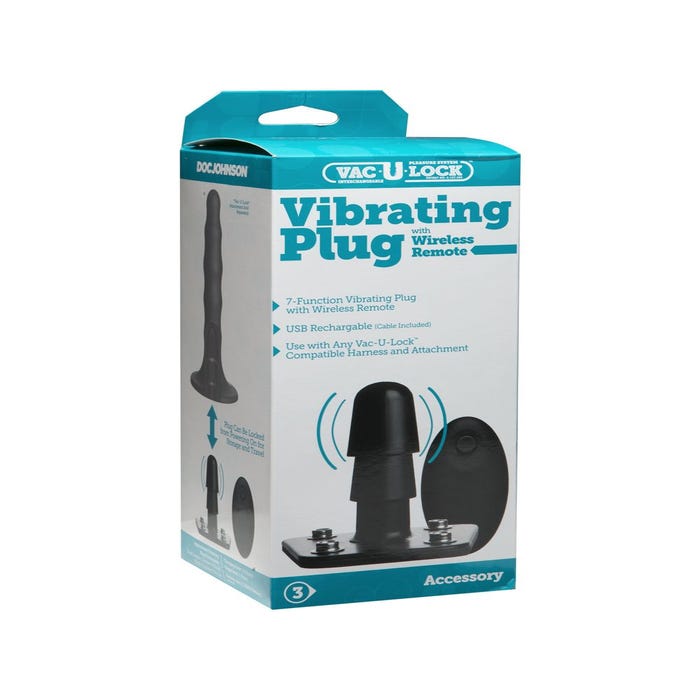 Plug Vac-U-Lock Vibrant Télécommandé