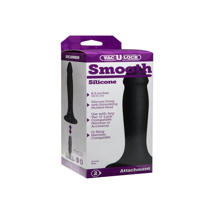 Dildo Vac-U-Lock Silicone Smooth
