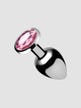 Plug Anal Métal Bijou Pink Gem Small 