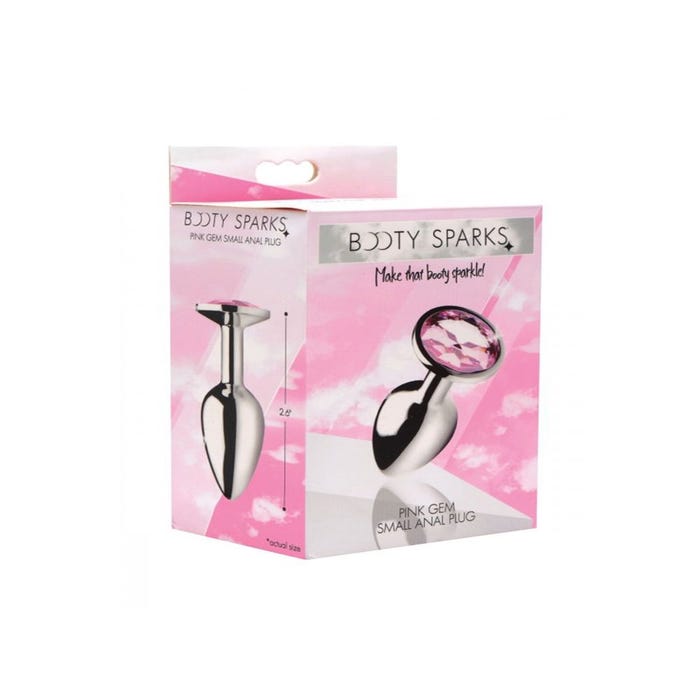 Plug Anal Métal Bijou Pink Gem Small 