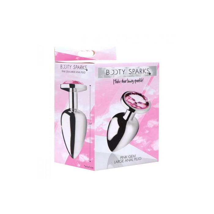 Plug Anal Métal Bijou Black Rose Large