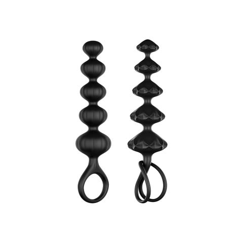 Kit 2 Chapelets Anal Satisfyer Love Beads Black