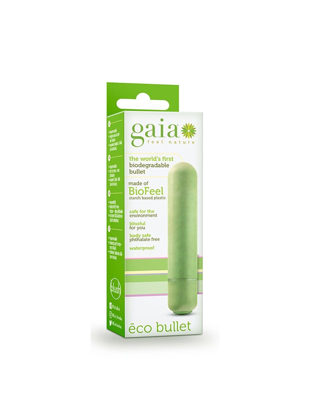 Stimulateur bullet biodégradable Gaia Eco Bullet