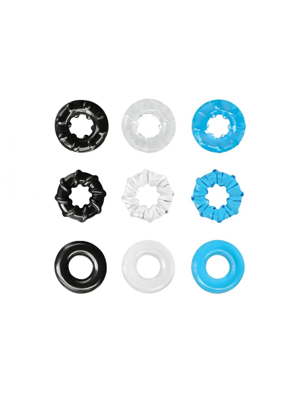 Kit de 3 Cockrings Renegade Dyno Rings