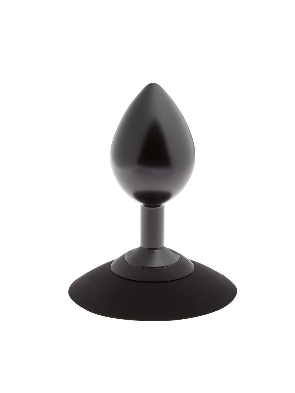 Plug Anal Ventouse en Aluminium Alu-Plug Noir Medium