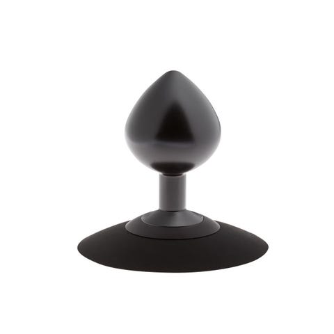 Plug Anal Ventouse en Aluminium Alu-Plug Noir Medium