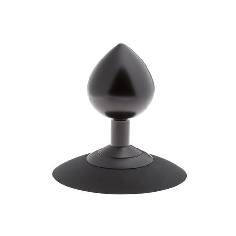 Plug Anal Ventouse en Aluminium Alu-Plug Noir Large