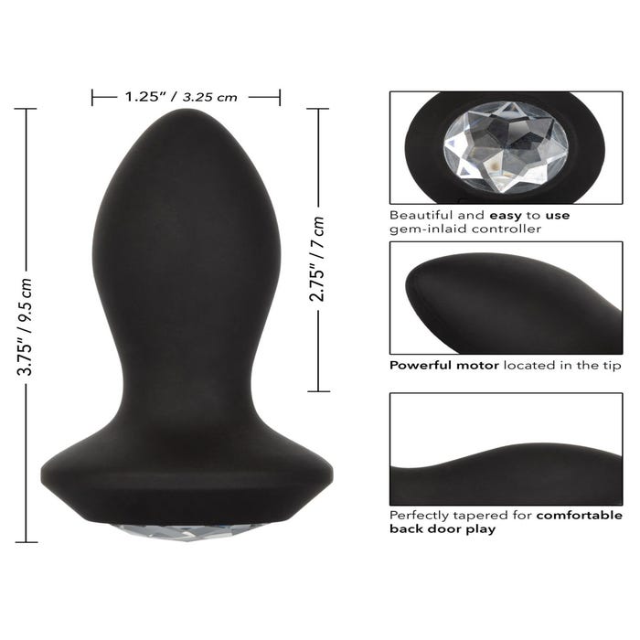 Plug Anal Vibrant Power Gem Petite Crystal Probe