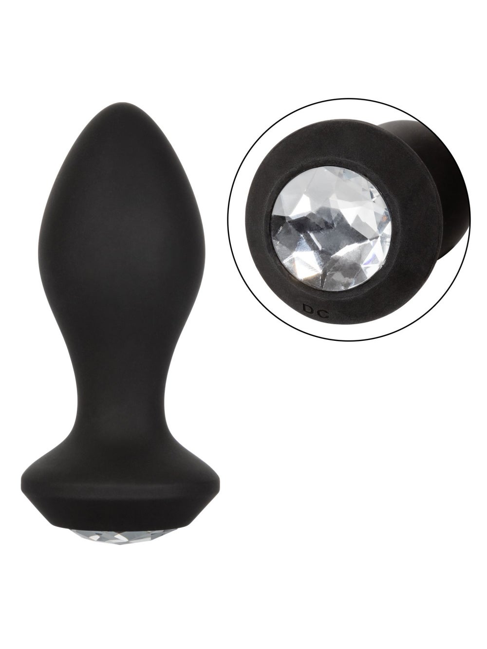 Plug Anal Vibrant Power Gem Crystal Probe