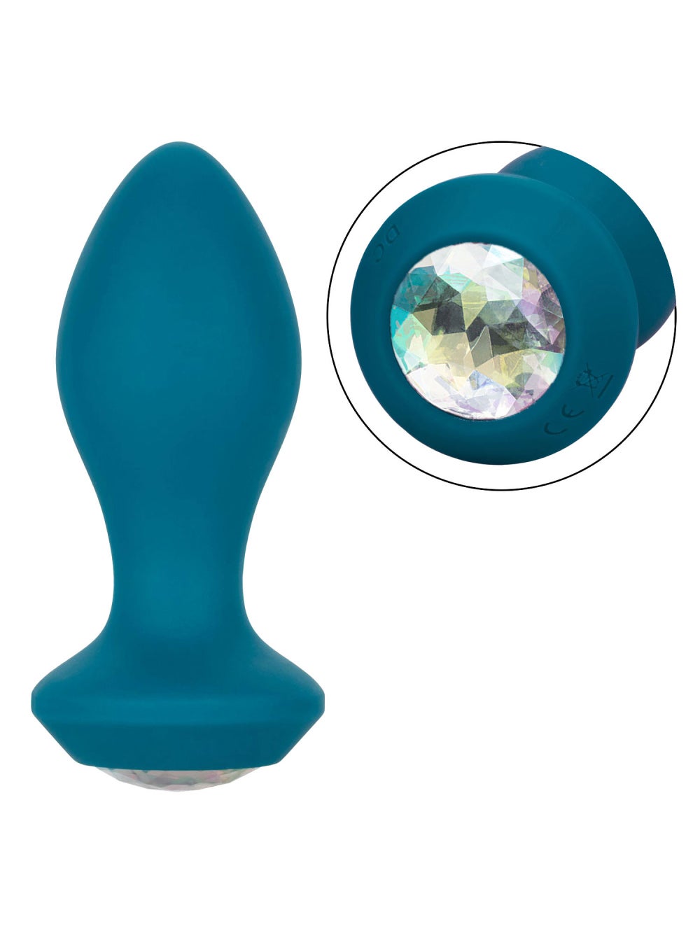 Plug Anal Vibrant Power Gem Crystal Probe
